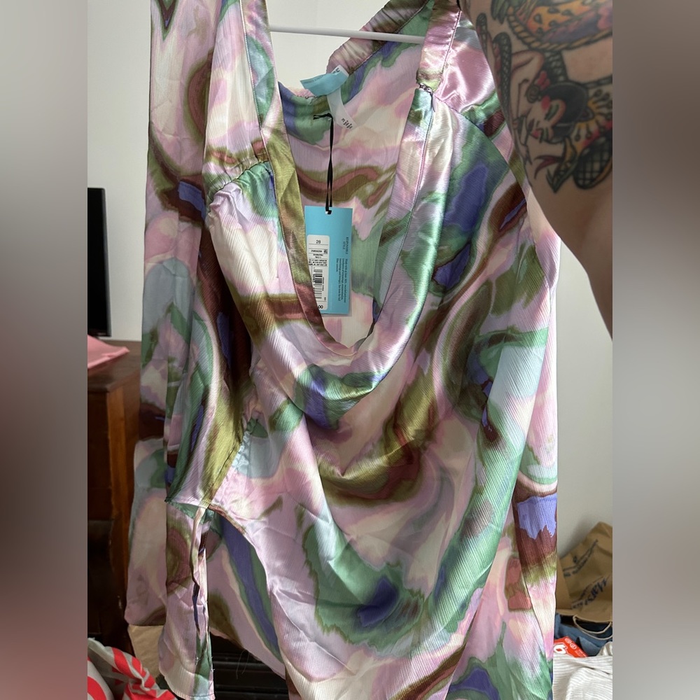 Silk midi skirt!